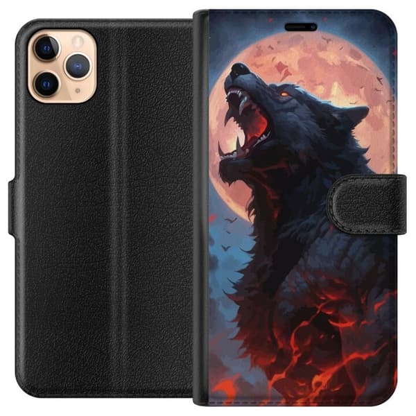 Pung Taske til Apple iPhone 11 Pro Max med hylende ulv