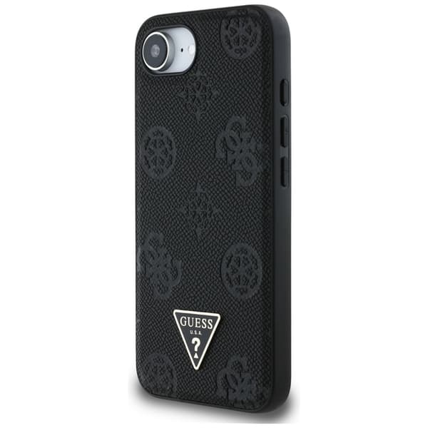 Guess Telefontaske til iPhone 16e Magsafe Triangle Logo - Sort Svart
