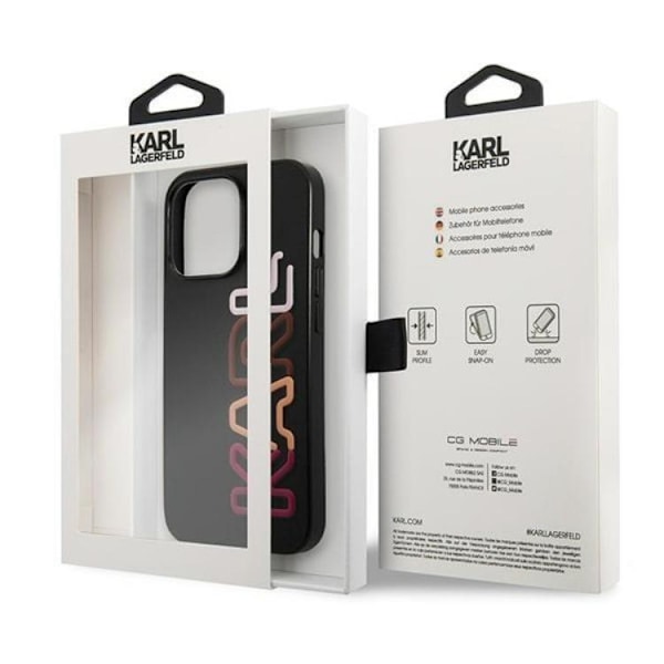 Karl Lagerfeld iPhone 13 Pro Skal Multipink Brand - Svart Svart