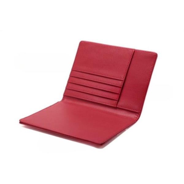 Passhållare Plånbok RFID Korthållare PU-läder - Röd