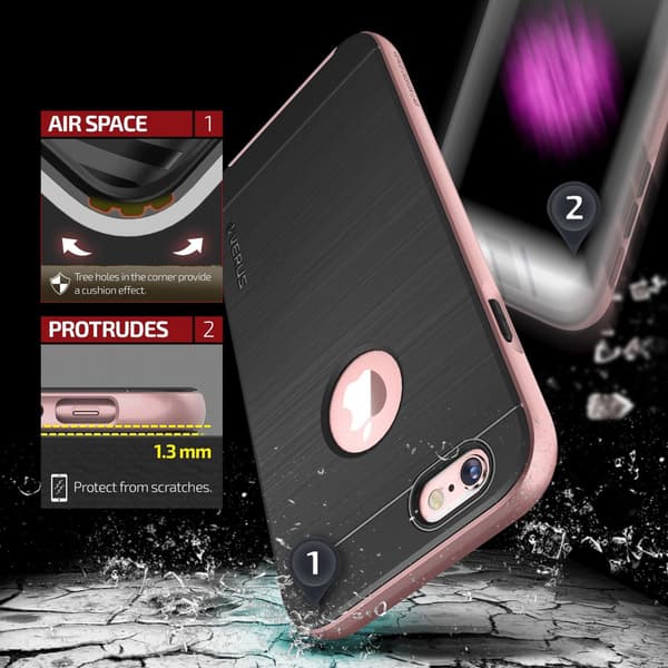Verus High Pro Shield -kuori Apple iPhone 6(S) Plus - Rose Gold Roséguld