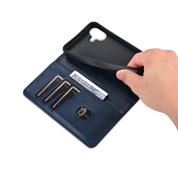 AZNS iPhone 16 Plånboksfodral Konstläder - Blå