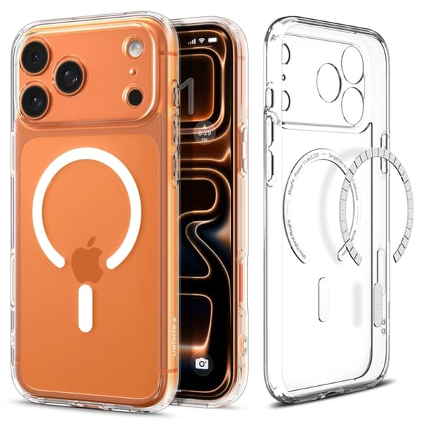 Spigen Mobilskal för Apple iPhone 17 Pro MagSafe Ultra Hybrid - Clear/Vit Vit