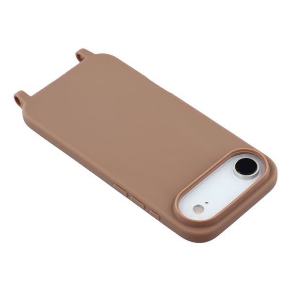 Mobilskal till iPhone Air TPU Shockproof med Lanyard - Brun Brun