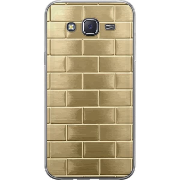Mobilskal till Samsung Galaxy J5 med Gyllene Murstenar
