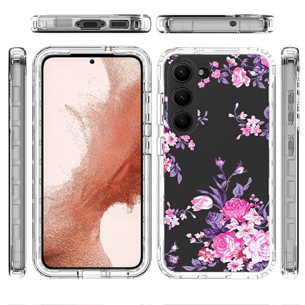 Galaxy S23 Plus Skal Pattern Printing - Flower