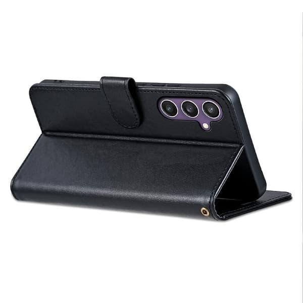 AZNS Samsung Galaxy A26 5G Plånboksfodral Anti-Scratch Konstläder - Svart