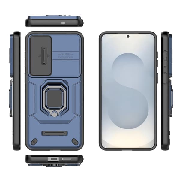 Mobilskal för Samsung Galaxy S26 Plus PC + TPU Kickstand - Blå