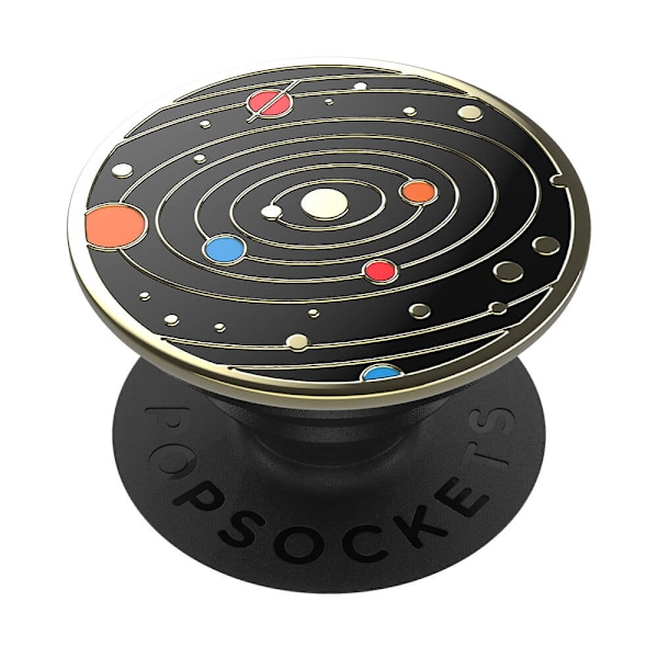 POPSOCKETS Enamel Solar flare Black Avtagbart Grip Svart