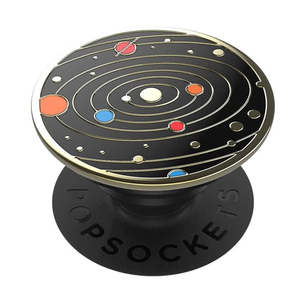 POPSOCKETS Enamel Solar flare Black Irrotettava Grip Black