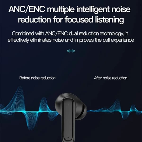 TWS Trådlösa Bluetooth-Hörlurar In-Ear BY16 5.4 Noise-Cancelling