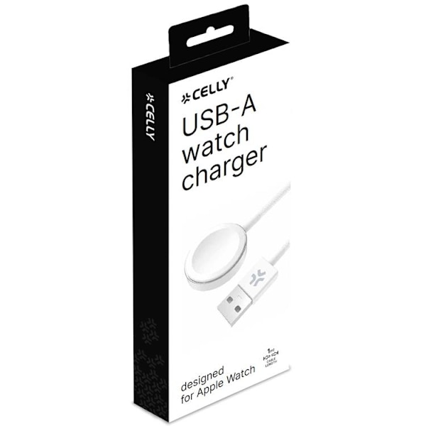Celly Trådlös Apple Watch-laddare USB-A Vit