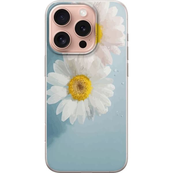 Taske til Apple iPhone 16 Pro med sommerblomster