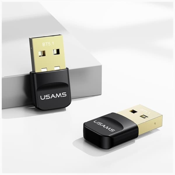 USAMS ZB321 USB Adapter Bluetooth 5.1 - Svart