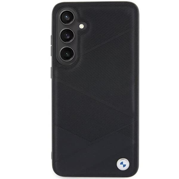 BMW Galaxy S24 Plus -puhelinkotelo Signature Crossing Line -kuvio Black