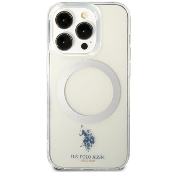 US Polo iPhone 15 mobiltaske MagSafe Collection - Gennemsigtig
