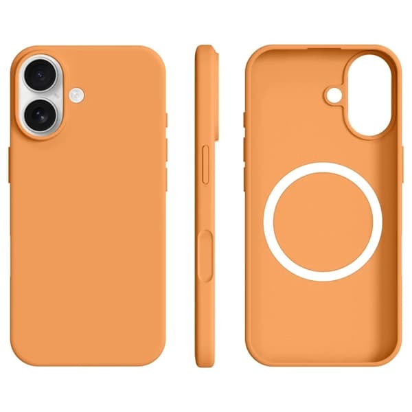 Mobilskal till iPhone 17 MagSafe Ultra Thin Silicone - Sunset Orange Orange
