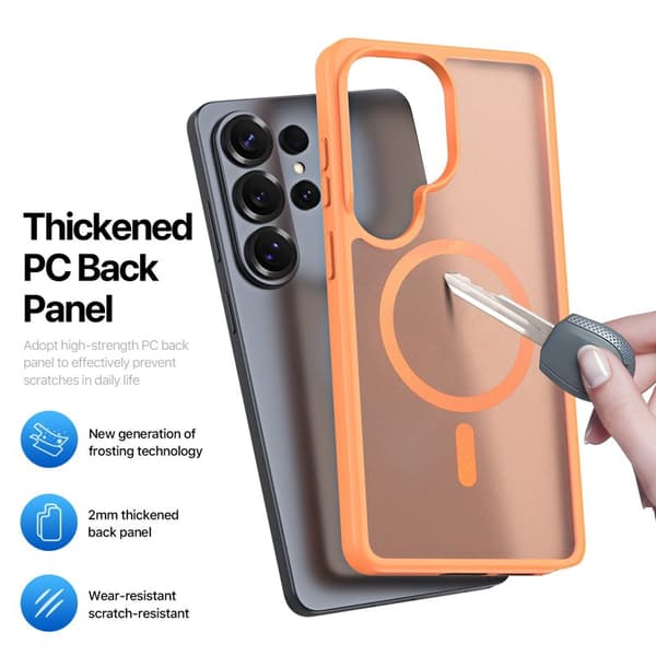 Dux Ducis Mobilskal för Samsung Galaxy S26 Ultra Magnetiskt PC + TPU - Orange