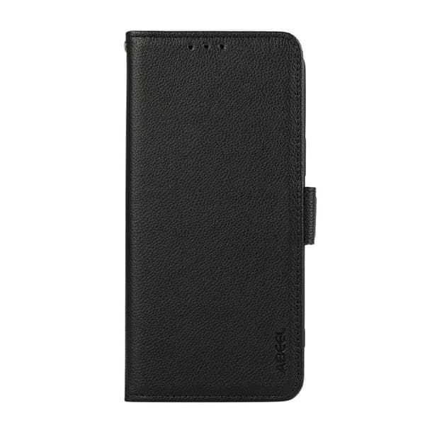 ABEEL iPhone Air Plånboksfodral Litchi Textur Konstläder RFID-Skydd - Svart