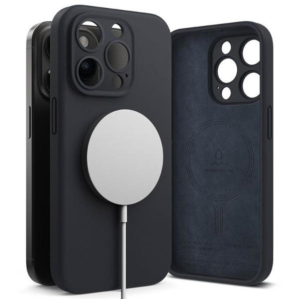 Ringke iPhone 15 Pro Mobile Case Magsafe Silicone - tummansininen