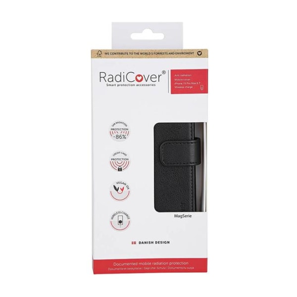 Radicover iPhone 15 Pro Pung Etui Magsafe RFID - Sort