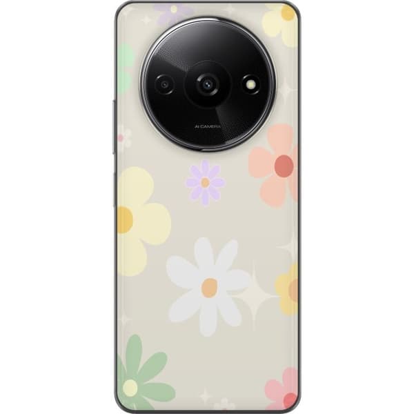 Mobilskal till Xiaomi Redmi A3 med fejdande blommor