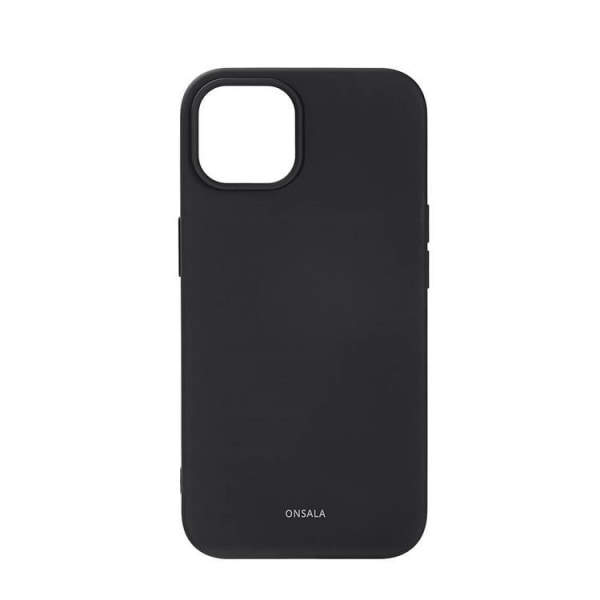 ONSALA iPhone 14 Plus Shell silikoniliitu - musta