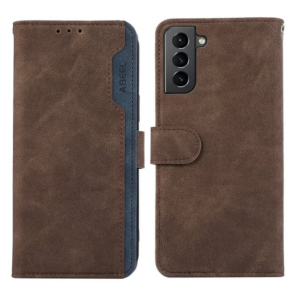 ABEEL Plånboksfodral för Samsung Galaxy S21 5G / S21 4G - Brun