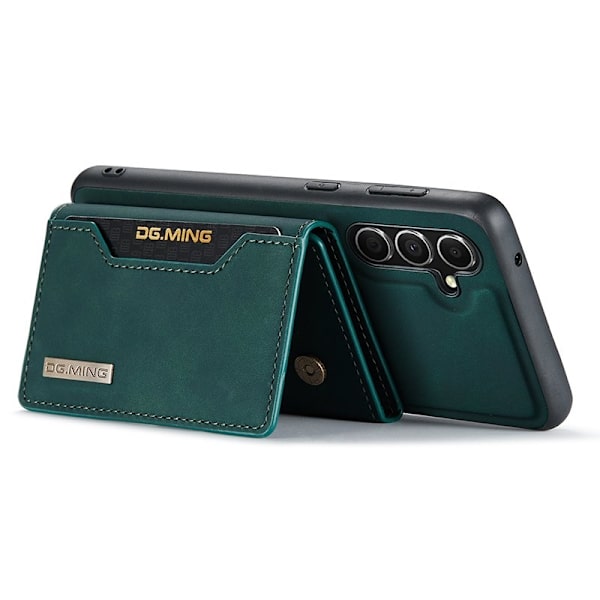 DG.MING Samsung Galaxy S23 FE Konstläder Plånboksfodral Grön