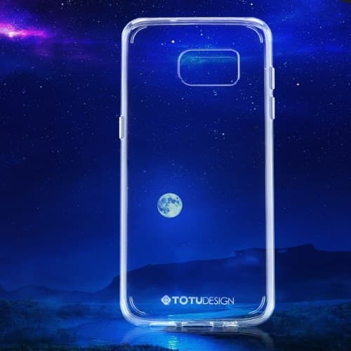 Totu Supreme Series Mobilskal til Samsung Galaxy S7 Edge - Transparent Transparent