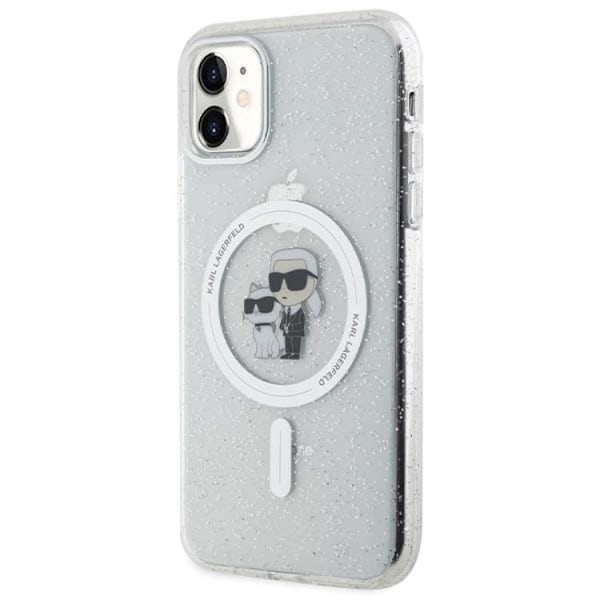 KARL LAGERFELD iPhone 11/XR Mobilskal Magsafe Glitter - Clear