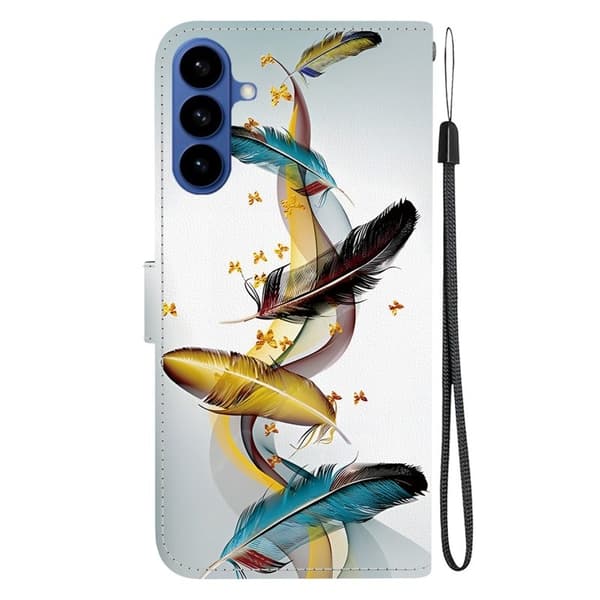 Samsung Galaxy S26/S26 Pro Plånboksfodral Mönstertryck Konstläder - Guldfjäril