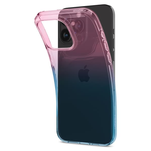 Spigen iPhone 15 Pro Mobilcover Liquid Crystal - Gradation Rosa Rosa