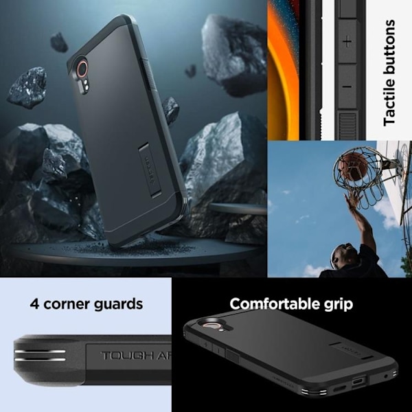 Spigen Galaxy XCover 7 Mobilskal Tough Armor - Svart