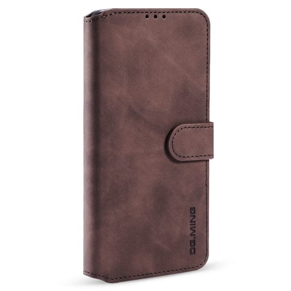 Dgming Retro Plånboksfodral till Samsung Galaxy A03s - Coffee Brun