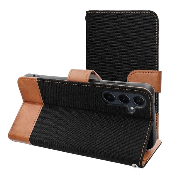 Galaxy A36 5G Pung Etui Jeans - Sort Black