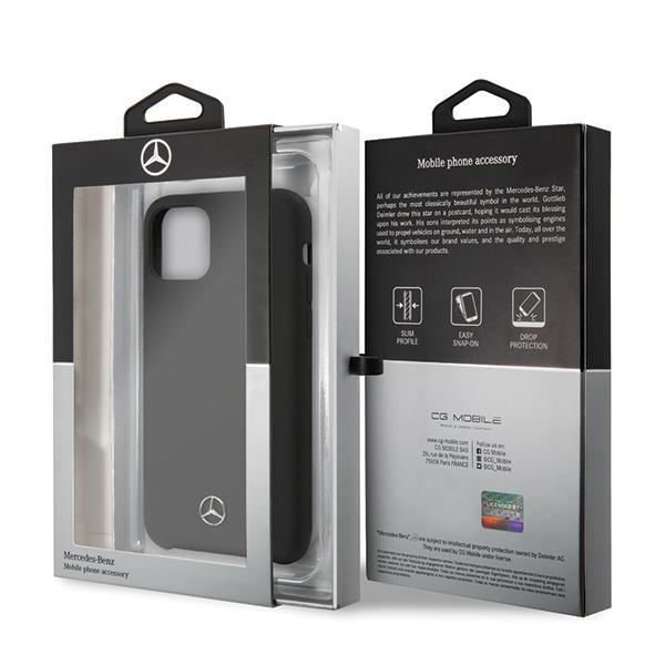 Mercedes iPhone 11 Pro Mobile Cover Silicone Line - musta