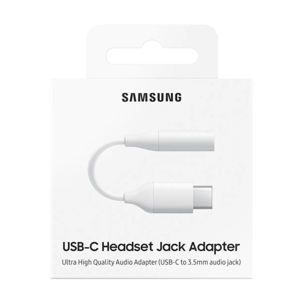 Samsung 3.5 mm mini jack to USB-C Hörlursadapter - Vit