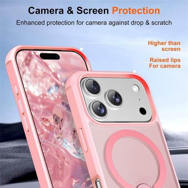 Mobilskal till iPhone 17 Pro MagSafe Kickstand - Rosa Rosa