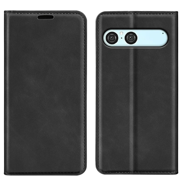 Sony Xperia 10 VII Plånboksfodral Skin Touch - Svart