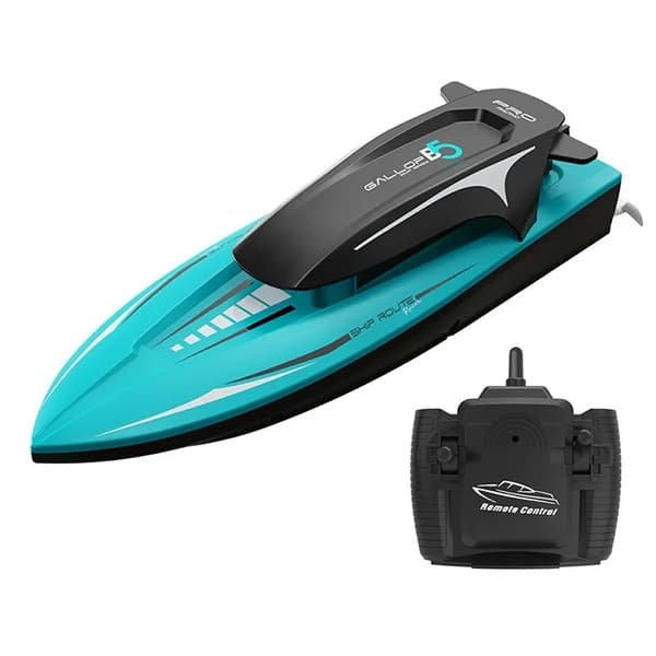 RC Elektrisk Yacht Motorbåt Leksak Enkelt Batteri B5 - Blå