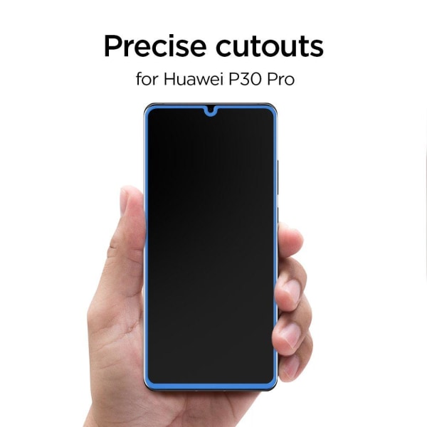 SPIGEN Härdat Glas Skärmskydd Tr Slim Huawei P30 Pro Svart Svart