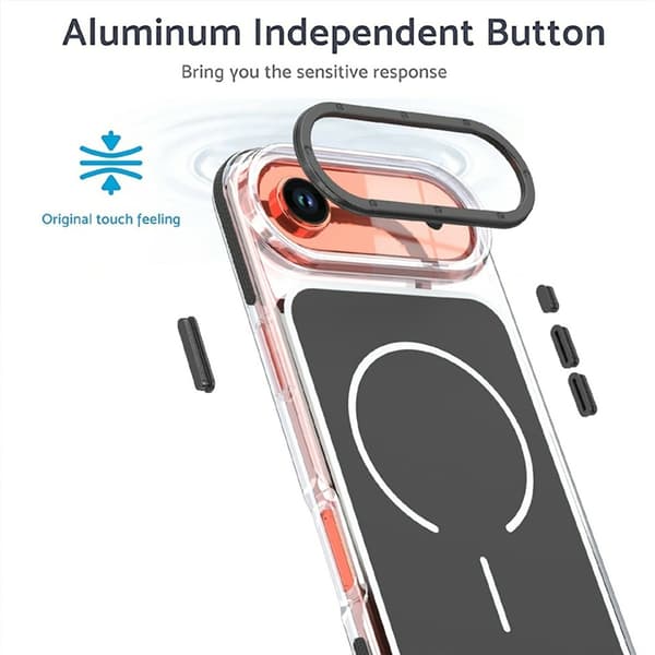 Mobilskal till iPhone Air MagSafe Dual Färg Shockproof Svart
