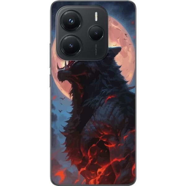 Mobilskal till Xiaomi Redmi Note 14 5G med Ylande varg