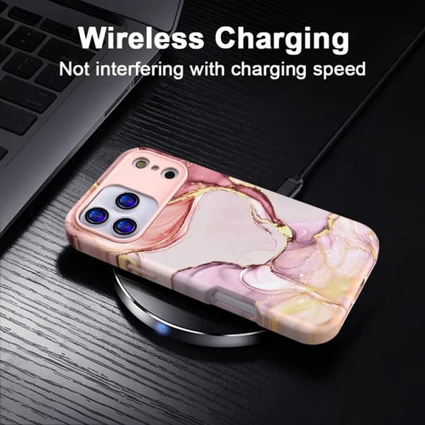 Mobilskal till iPhone 17 Pro Max Vattentryck - P-GWL10033 Rosa