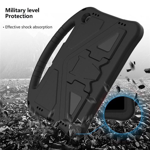 Mobilskal till Galaxy Tab A9 Plus Kickstand Shockproof - Svart Svart