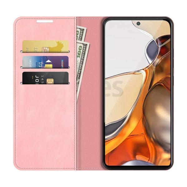 Skin Touch Læder Taske Xiaomi 11T / 11T Pro - Pink