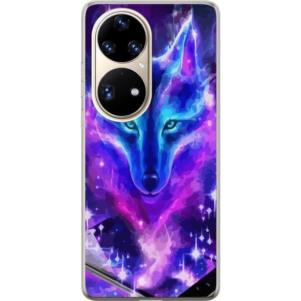 Mobilcover til Huawei P50 Pro med Neon Ulv