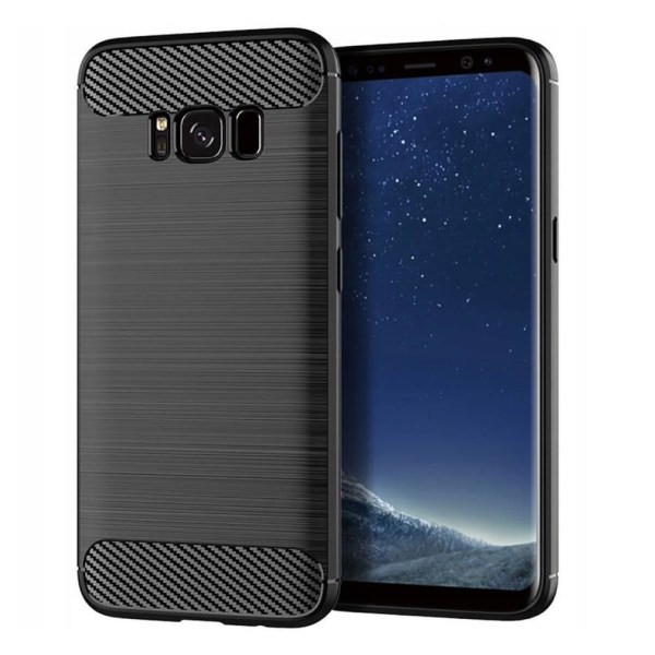 CARBON kotelo Samsung Galaxy S8 Black -puhelimelle