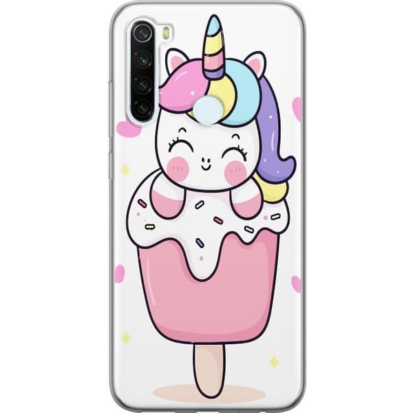 Telefontaske til Xiaomi Redmi Note 8 med Happy Unicorn
